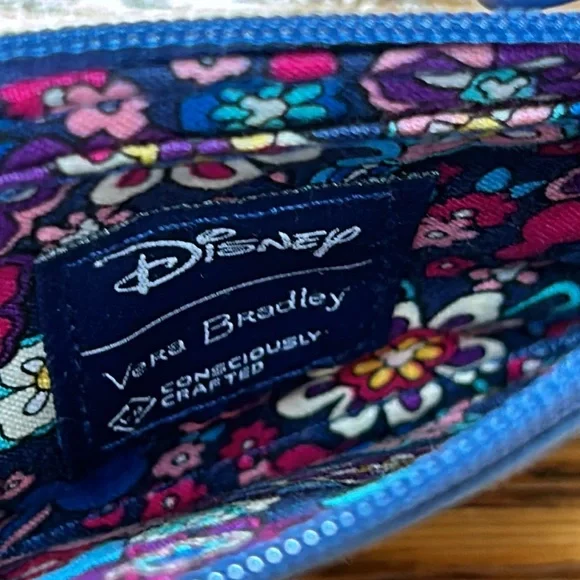 Vera Bradley + Disney Sensational Six ID zipper pouch w/Mickey shaped key ring. - Picture 7 of 11